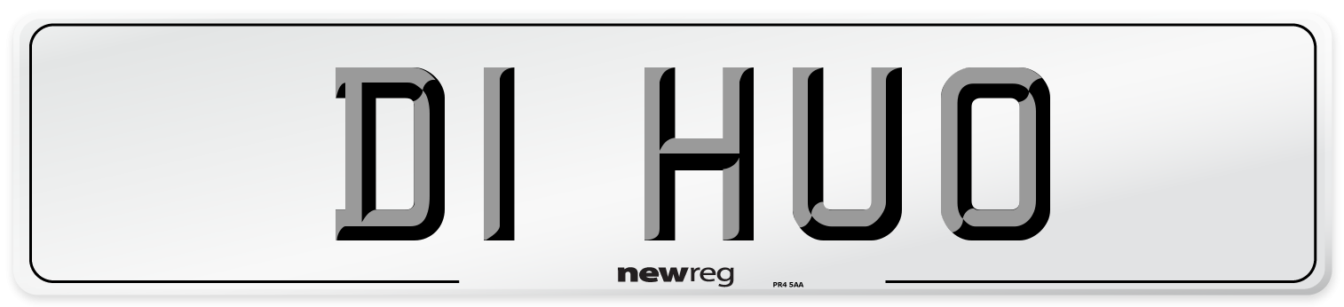 D1 HUO Number Plate from New Reg